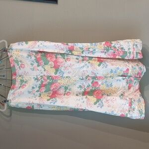 Lauren Ralph Lauren Women's Size 18 Floral Vintage Cottagecore Maxi Flared Skirt